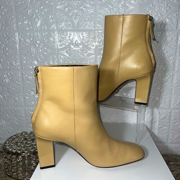 Zara Leather Mid-calf Boots - Picture 1 of 6